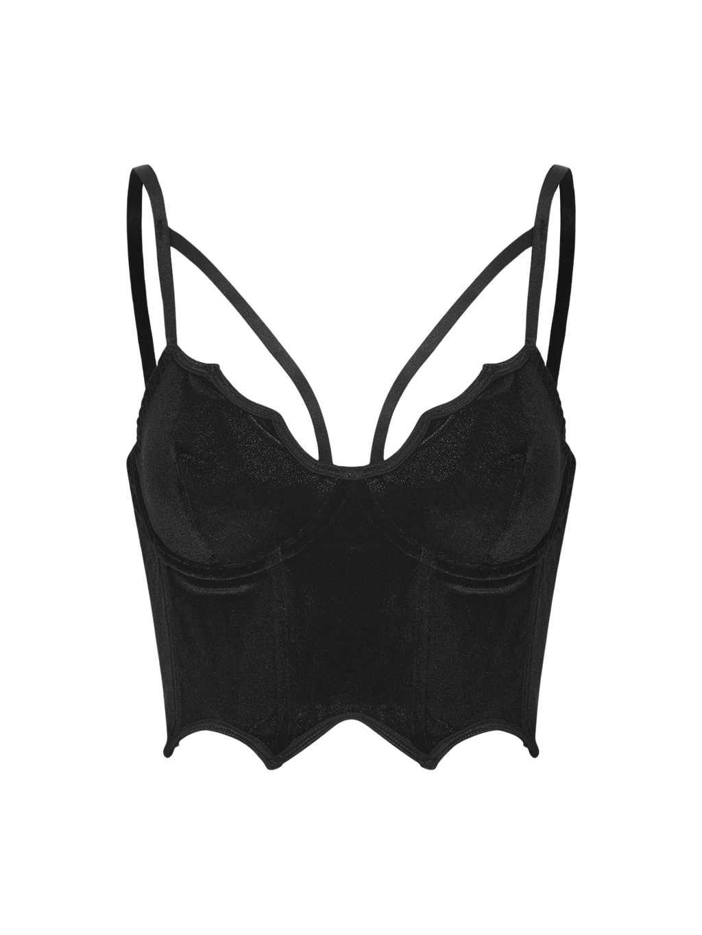 Noctara Velvet Bustier