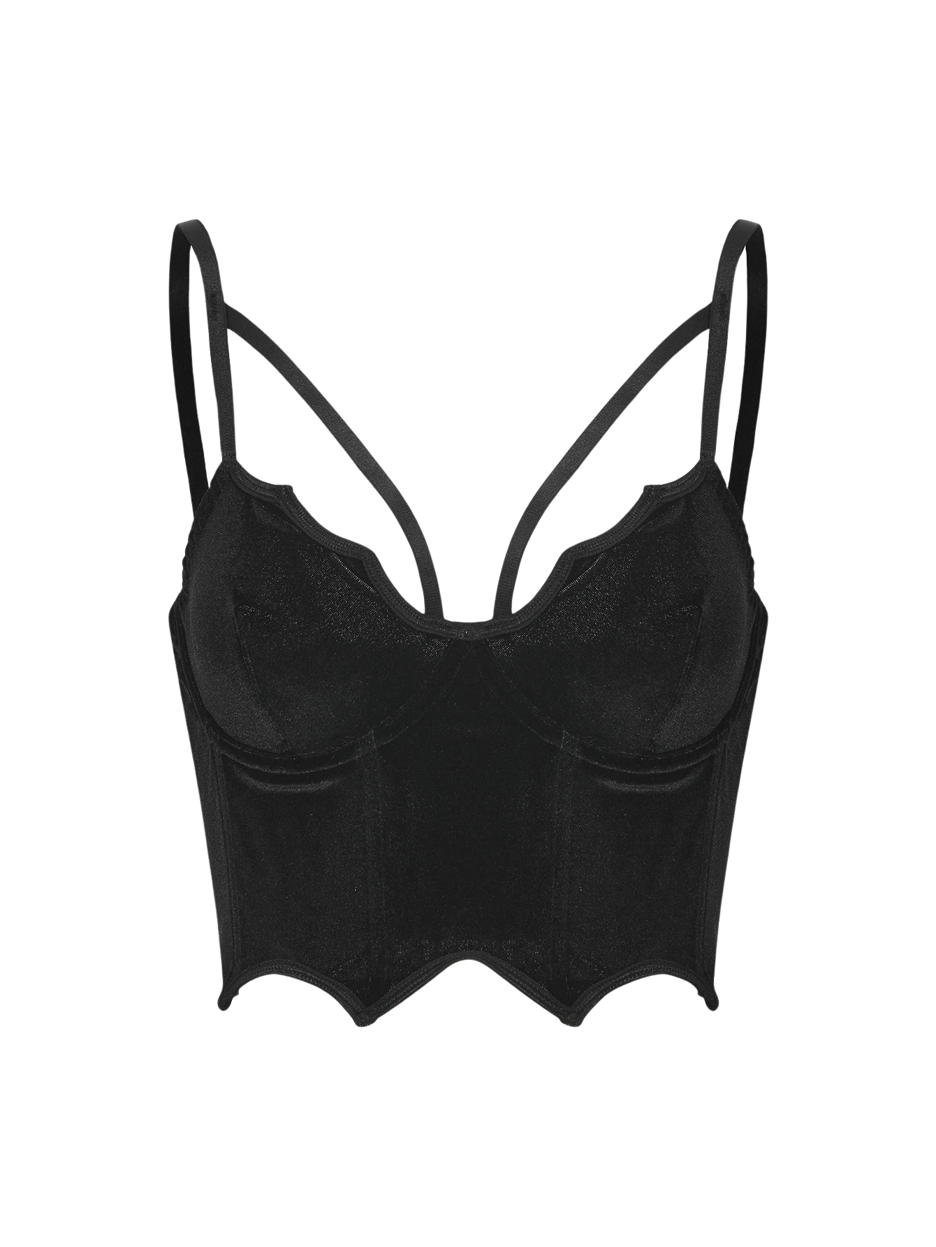 Noctara Velvet Bustier