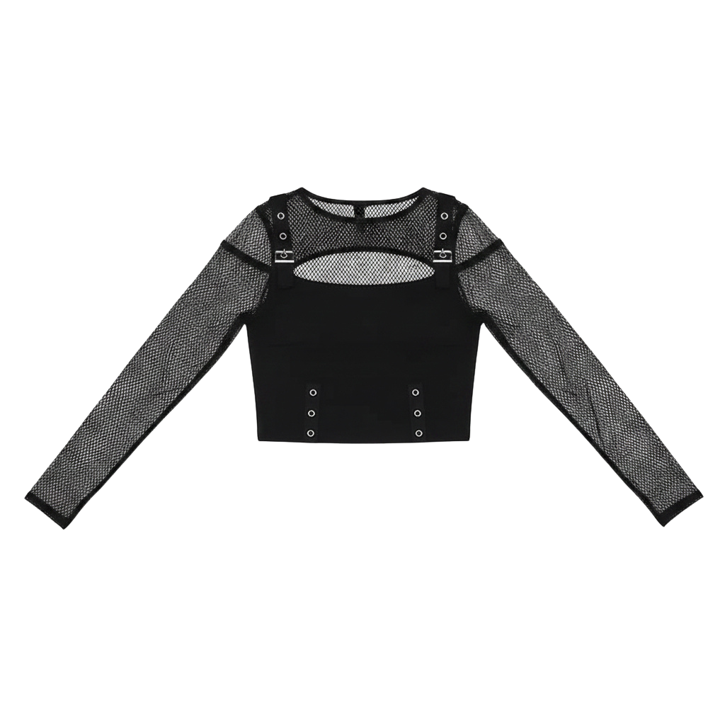 Fishnet Patchwork Top